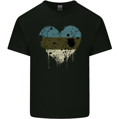 Love Estonia Flag Estnischer Tag Fußball Kinder Maglietta Kinder