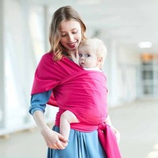 Baby Carrier Sling Wrap for Newborn to Toddlers - Hands-Free Lightweight, Pink