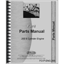 Ford 200 6 Cylinder Engine Parts Manual Catalog