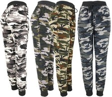 Womens Tapered Army Joggers Pants Soft and Stretchy Casual Sweatpants