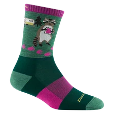 DARN TOUGH 5001 Moss Women's Critter Club Micro Crew Lightweight Hiking Sock