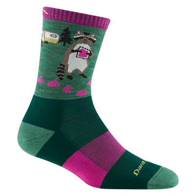 DARN TOUGH 5001 Moss Women's Critter Club Micro Crew Lightweight Hiking Sock