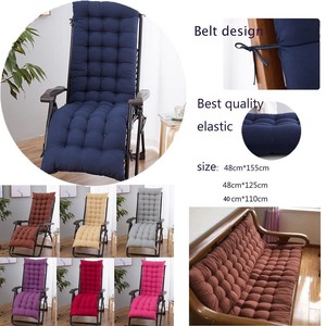 Details About Lounge Chair Cushion Tufted Soft Deck Chaise Padding Outdoor Patio Pool Recliner