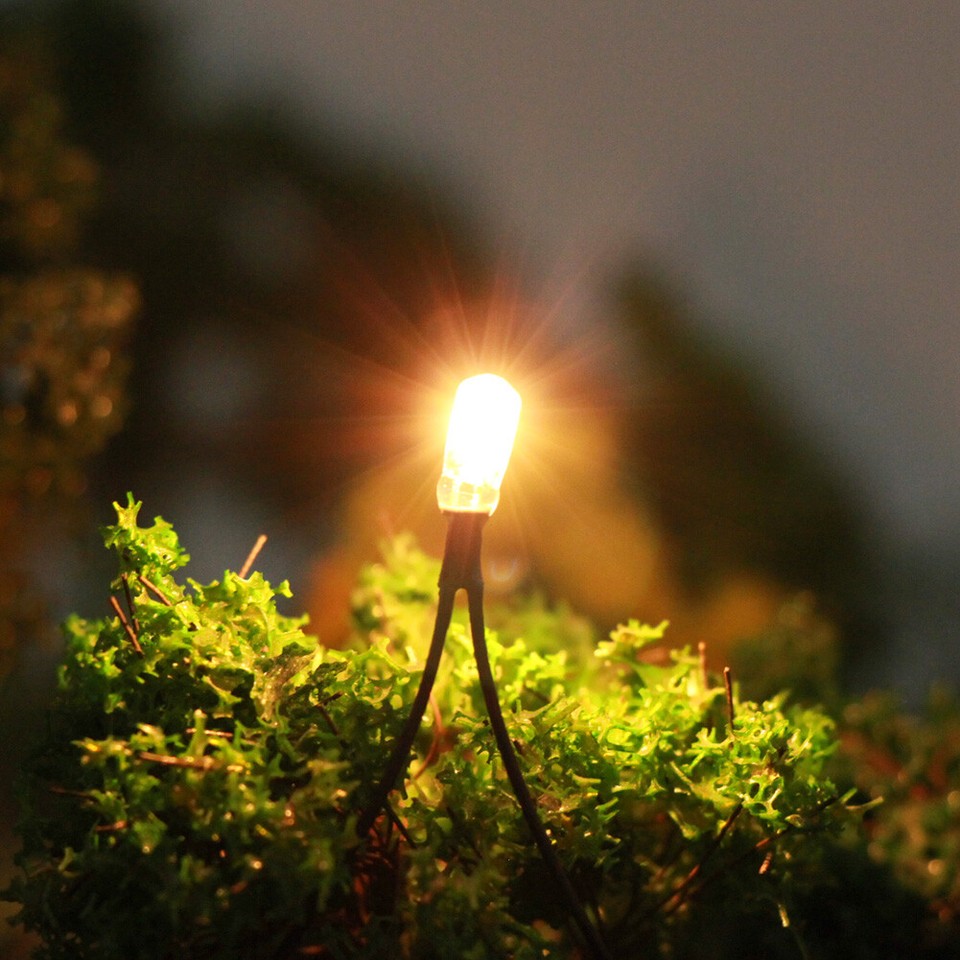 50pcs Clear 3.8mm Mini Bulbs 3V 50mA Pre-Wired Grain Of Wheat Bulbs Warm White E - Foto 6