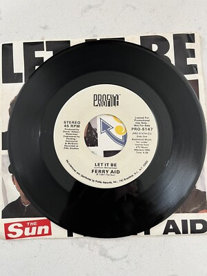 Ferry Aid PROMO  Let It Be  Vinyl 45 Profile Records Near Mint Condition