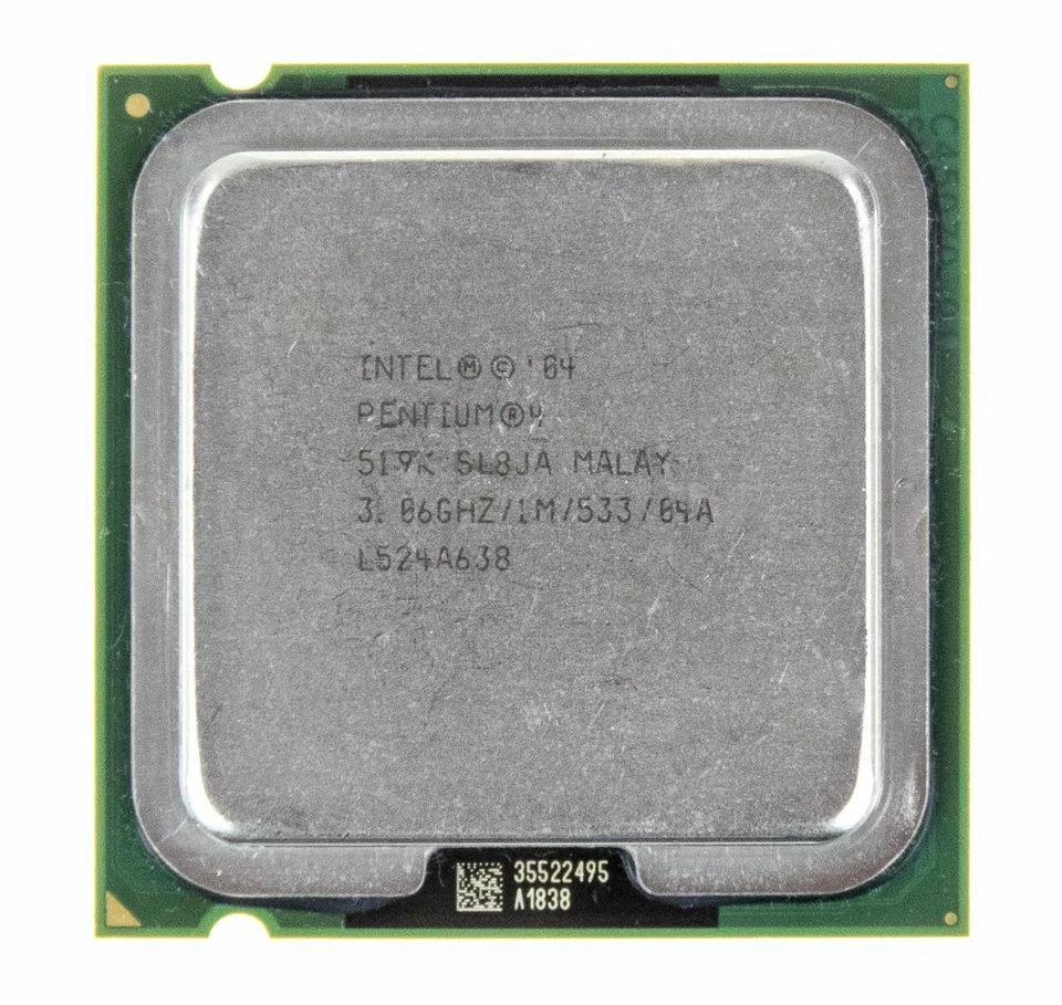 ✅ Procesador Intel Pentium 4 519K Prescott SL8JA 3.06GHZ Socket 775 , 533MHZ, - Imagen 2 de 3