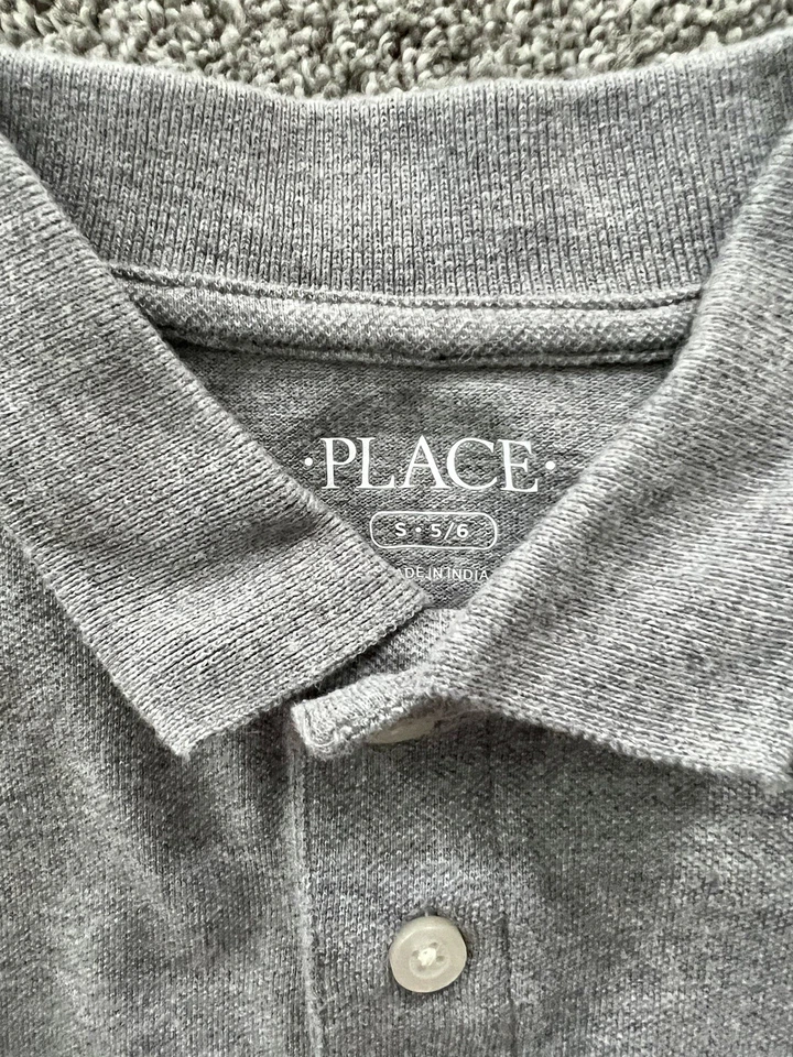 Uniforme Escolar Niños Manga Larga Polo Niños Lugar Talla Pequeña 5/6 Lote de 2 Foto 4 de 4