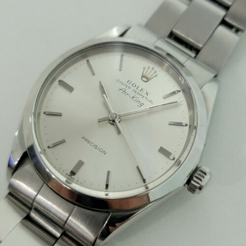 Hommes Rolex Oyster Precision 5500 Air King 34mm 1960s Vintage Automatic RJC170 - Photo 1/11