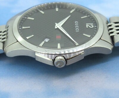 Gucci 126.3 G-Timeless Black Dial Stainless Steel Men's Quartz