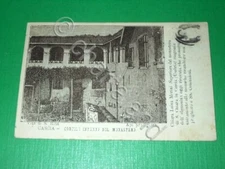 Cartolina Cascia - Cortile interno del Monastero 1908