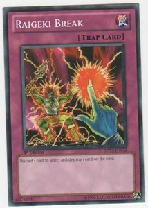 Raigeki Break - 5DS3-EN032 - Common - 1st Edition x3 - Near Mint