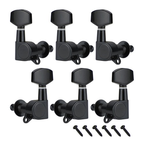 FLOER 3x3 Electric Acoustic Guitar Tuning Pegs Tuners 3L3R Machine Heads Keys - Picture 2 of 18