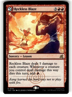 Reckless Blaze 124 Avatar: The Last Airbender: Eternal-Legal MTG NM