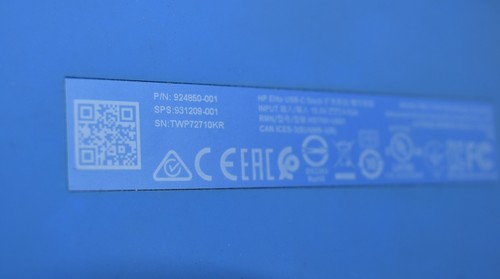 HP Elite USB-C Dock G4 HSTNH-U601 90W Docking Station - 924850-001 - Tested - Picture 4 of 7