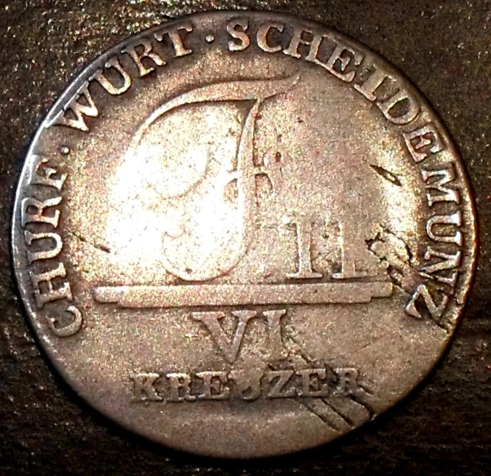 Württemberg, 6 Kreuzer 1804 - recht selten - Bild 2 von 2