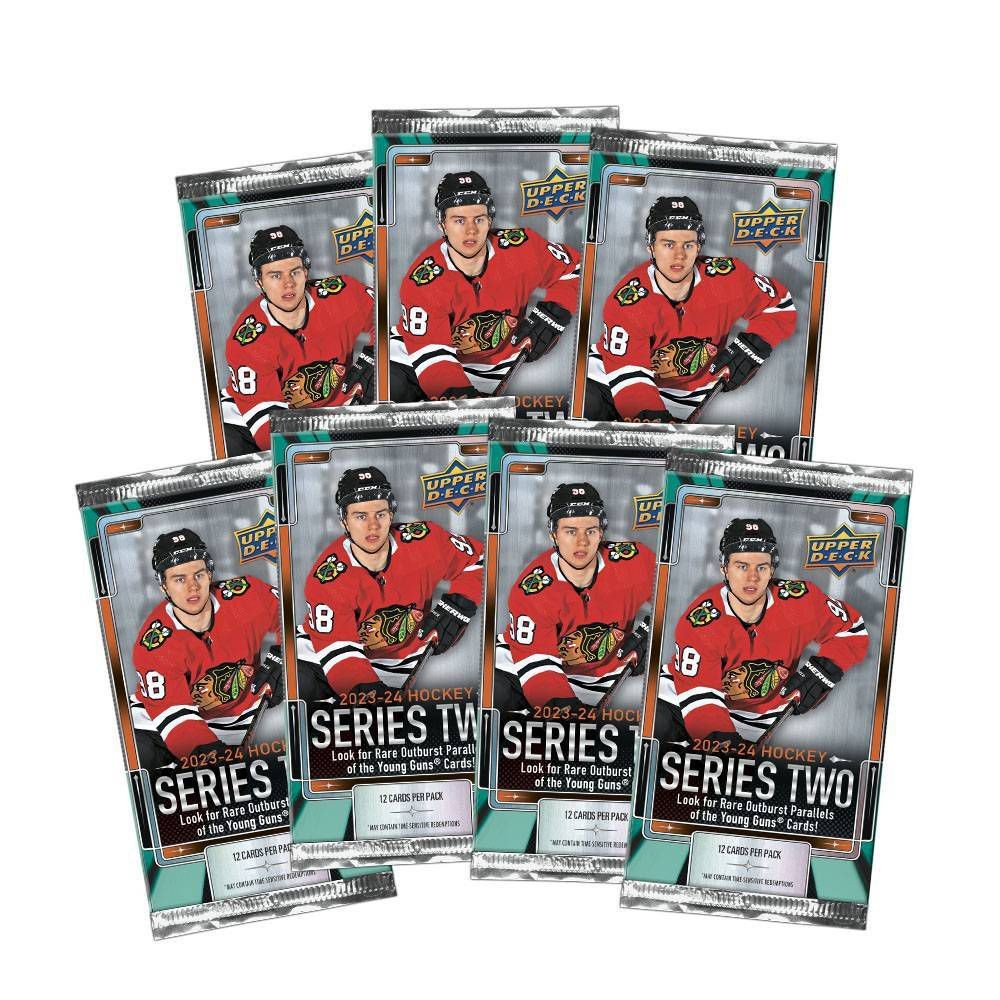 rare hockey cards 2023 2023-24 Upper Deck Hockey NHL Star Rookies Box Set Monmouth Sports Cards