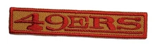 San Francisco Football Embroidered Iron On Patch 0.5"