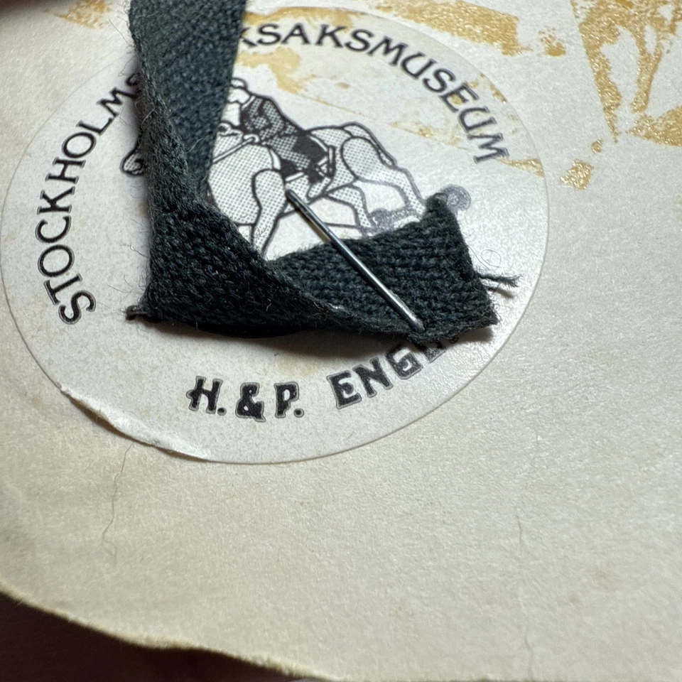 Vintage Victorian Paper Mask Repro H&P England Fez Hat Costume Halloween Decor - Image 4 of 4