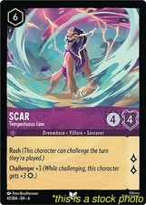 Lorcana TCG Scar - Tempestuous Lion Azurite Sea 47/204 Near Mint