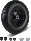 13''4.00-6 Tire Wheelbarrow Tire Flat Free, 5/8" or 3/4" Bearing,1.75"- 6" Cente