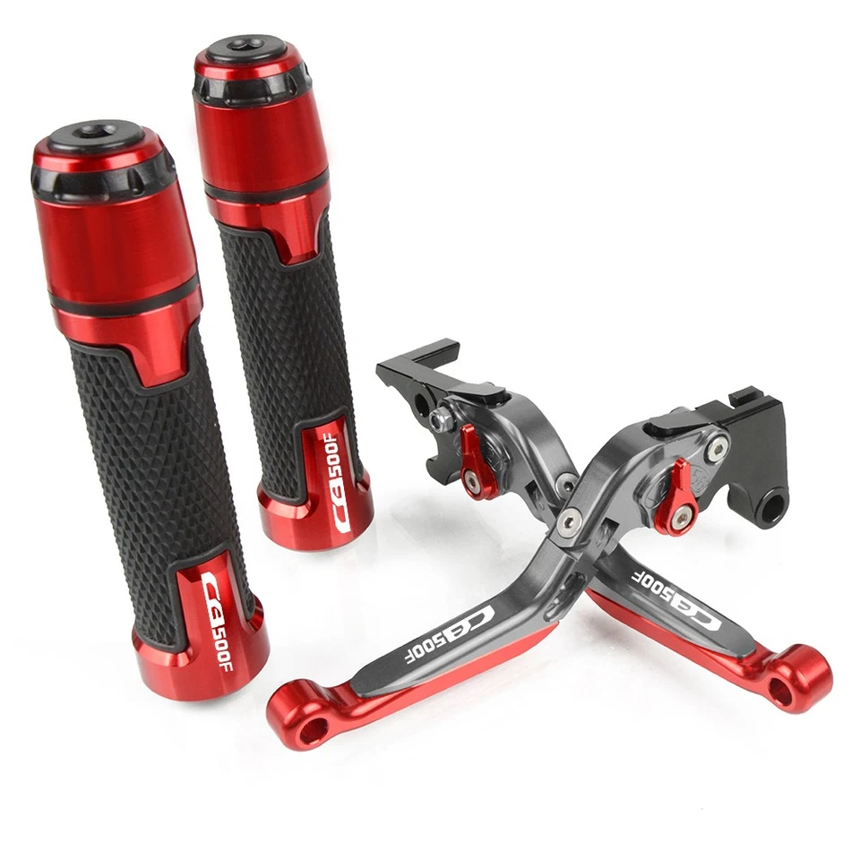 Brake Clutch Levers & Handlebar Grips Hand Bar Set for Honda CB500F 2013-2018 Foto 2 de 4