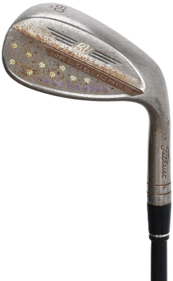 Titleist Vokey WedgeWorks Raw K Grind 60* Lob Wedge 60-6 Black Onyx S400 Value