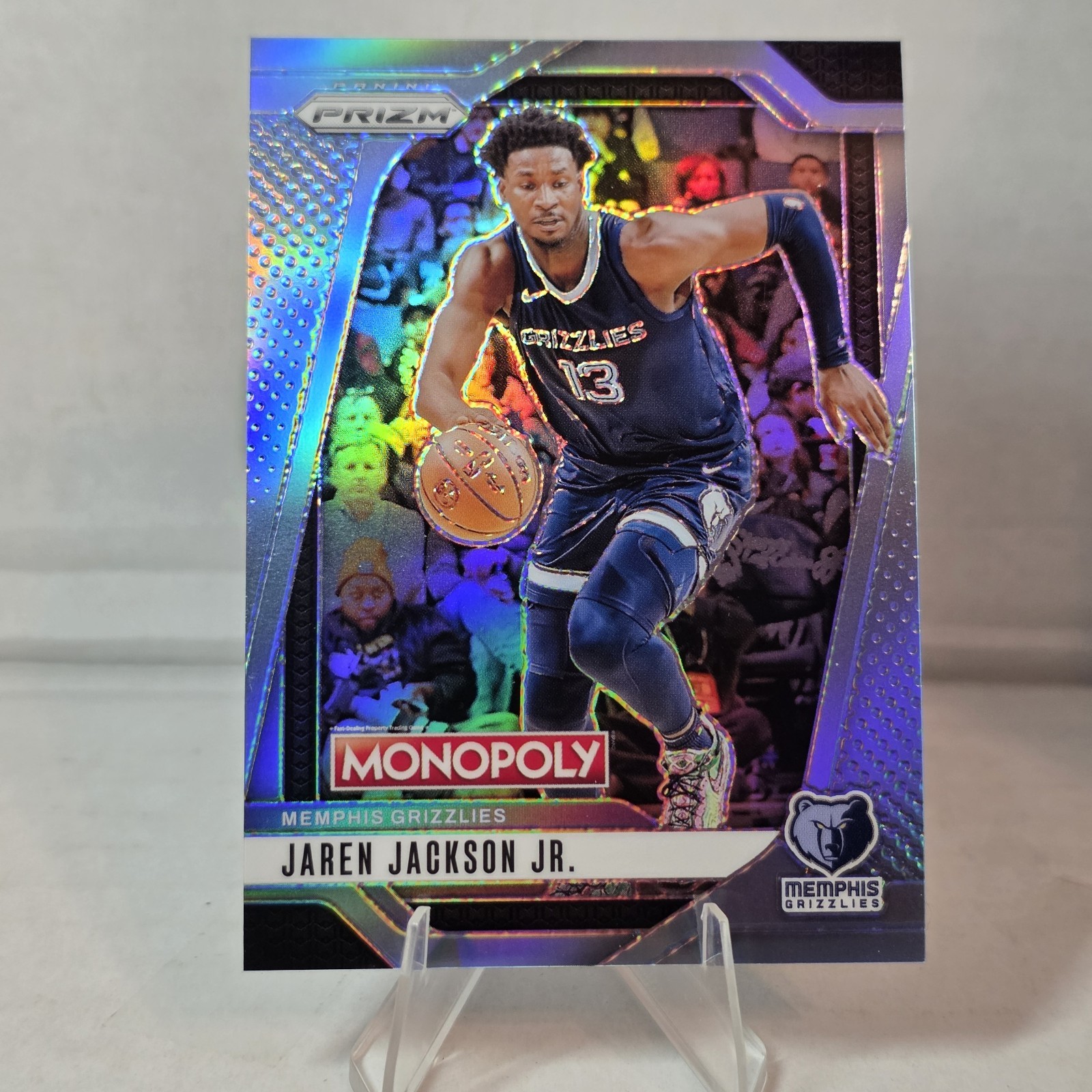 #111/249 2024-25 Panini Prizm Monopoly - Jaren Jackson Jr. #23 Silver Prizm