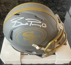 Brock Purdy Signed Autographed San Fransisco 49ers Slate Mini Helmet Fanatics 🔥