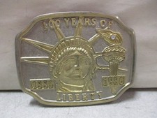 1986 100 Years Of Liberty Belt Buckle
