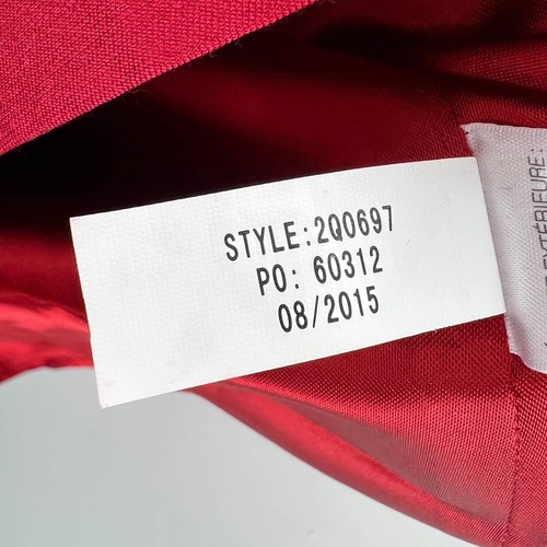 Vineyard Vines Red Silk Cotton Fit & Flare Strapless Mini Cocktail Dress Size 2 - Picture 7 of 8