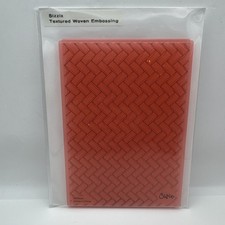 Sizzix Textured Woven Embossing Folder A6 Basket Weave Background