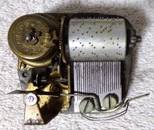 Vintage Reuge Swiss Music Box 2 Tunes Movement Only