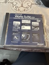 Microsoft Works Suite 2006 DVD Rom PC Computer Program Software - with Key
