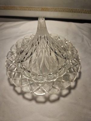 CANDY DISH HERSHEY KISS Trinket Dish Crystal 1994 HFC Or Wexford Butter Dish? 