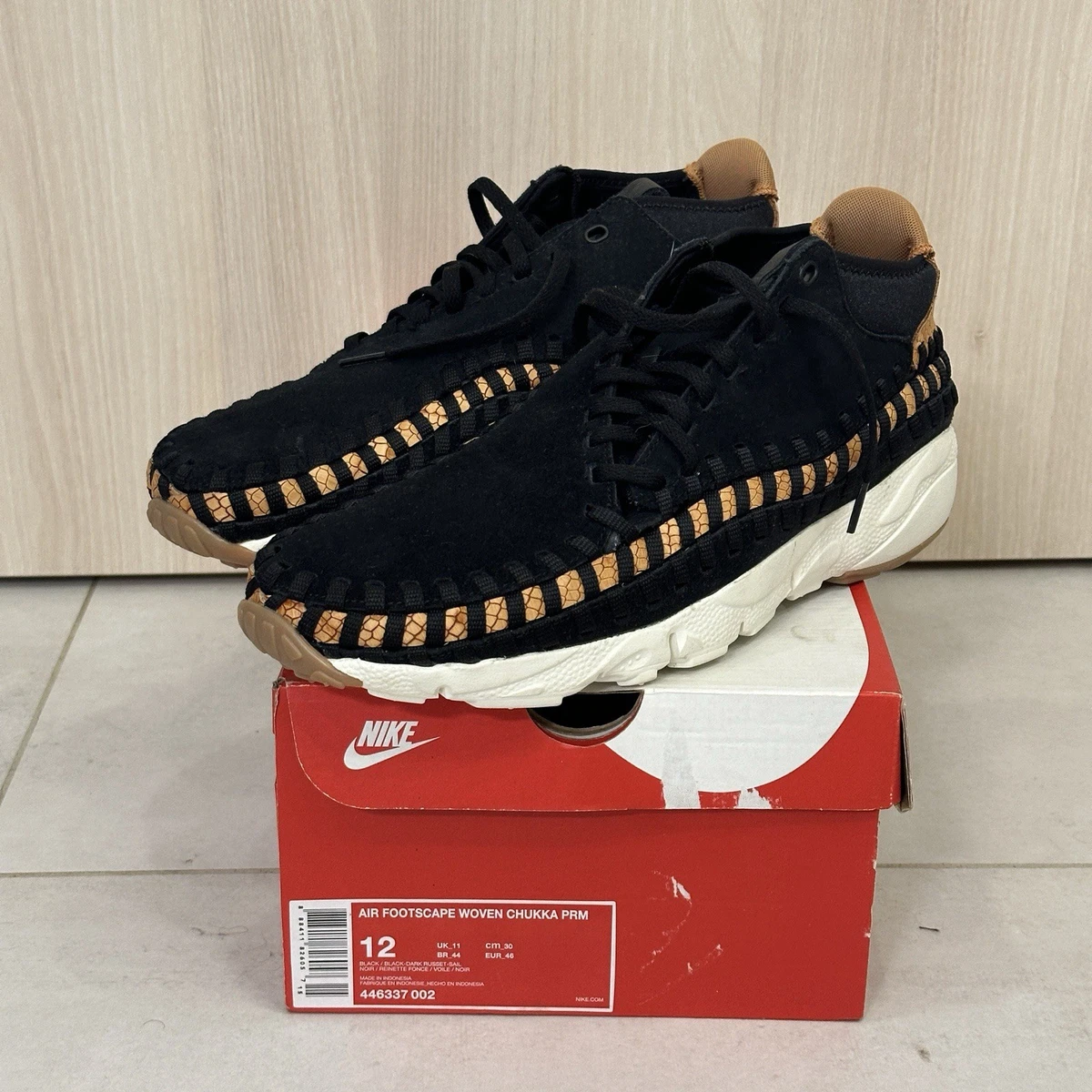 Nike Air Footscape Woven Chukka Prm Black for Sale | Authenticity