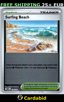 Surfing Beach - MEG #129/132 ME01: Mega Evolution Reverse Holo AYUMI ODASHIMA NM
