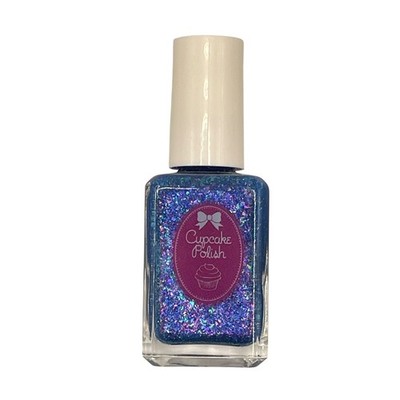 Cupcake Polish Indie Nail Lacquer 15 ML ''Earn It'' Blue Silver Holographic