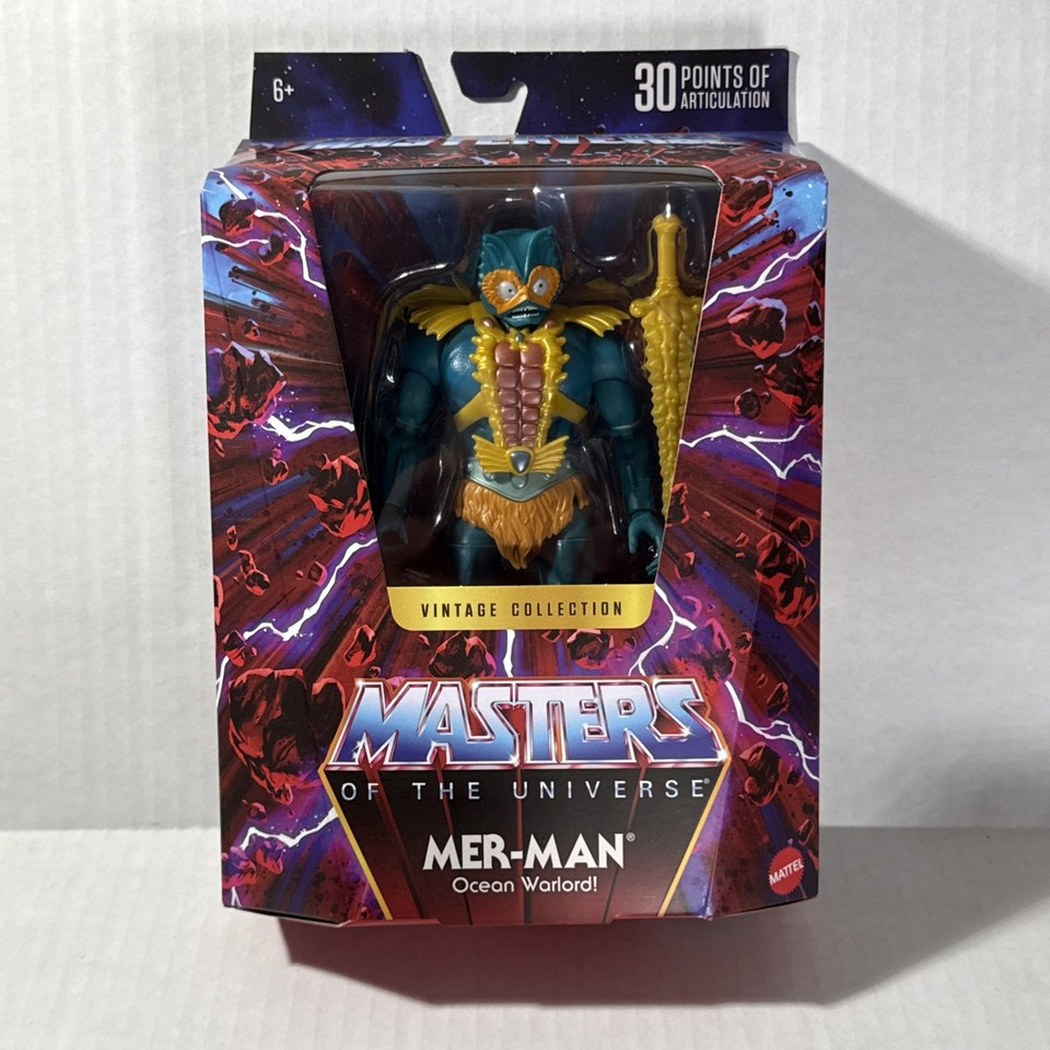 Mattel's Masterverse Mer-Man in a vintage-styled collection package is a love letter to He-Man fans — modern quality, classic nostalgia hit.