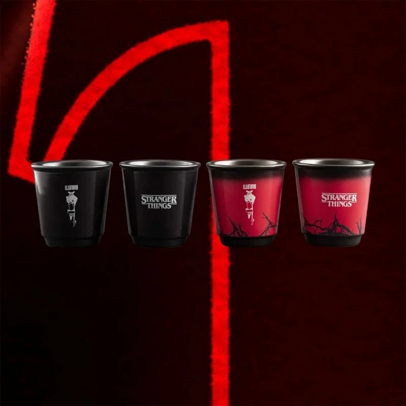 Bialetti Stranger Things Set Of 4 Cups Colour Changing Round 90ml Coffee Tazzine - image 4 of 4