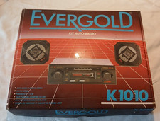 ancien Auto Radio voiture 1989 Evergold K1010