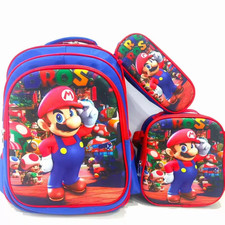 Cartoon Bros Set School Bag Backpack For Kids