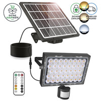 Solarlampe AußEn 30W 2600LM Mit Bewegungsmelder Gartenleuchte LED