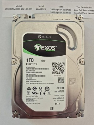 Seagate ST1000NM0008-2F2100-003 1 TB SATA III 7200RPM 3.5 in Enterprise Drive