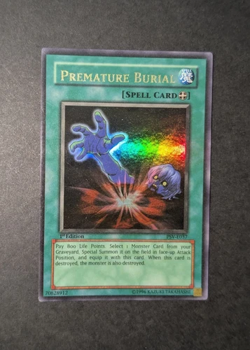 Yugioh Premature Burial PSV-E037 1st Edition Ultra Rare Very Good Condition