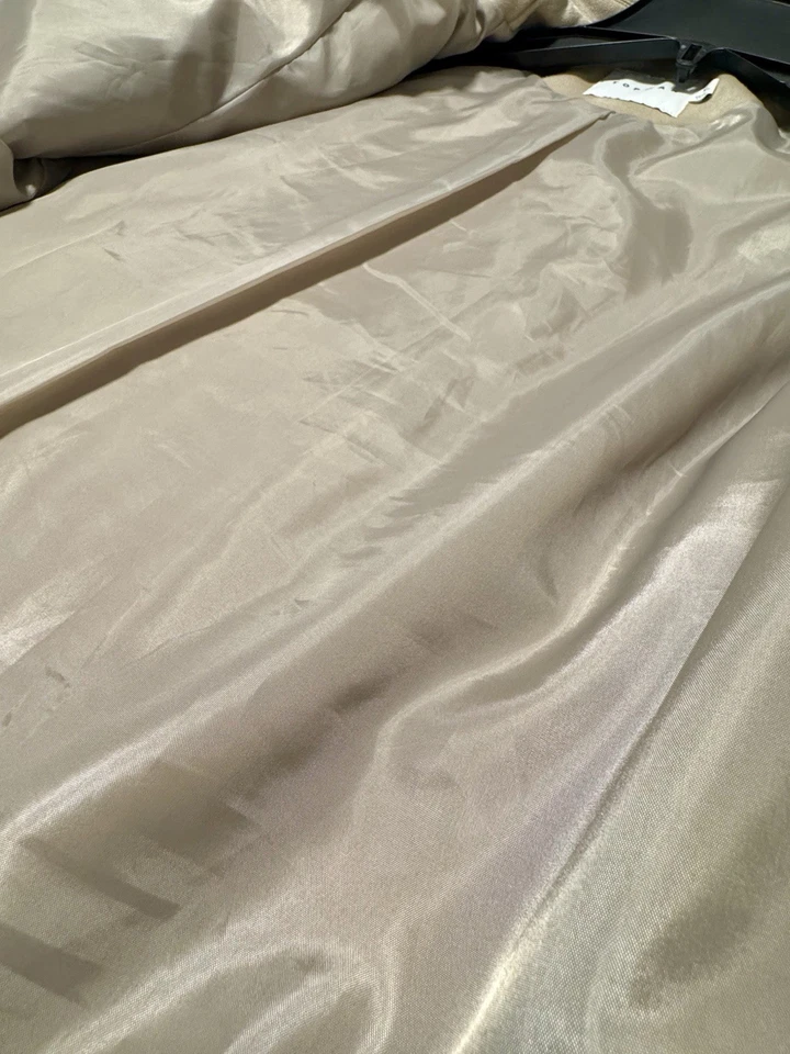 Topman 男式人造麂皮绒西部夹克石材 M 码毛绒衬里 — 第 3/4 张图片