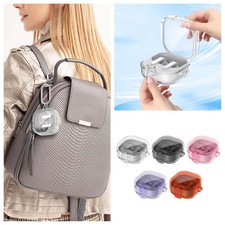 Full-Body Clear PC Case Keychain For Samsung Galaxy Buds 4/4Pro Shockproof Cover