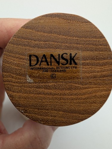Bottle Stopper Dansk Teak wood decanter Carafe top replacement MCM - Picture 2 of 6