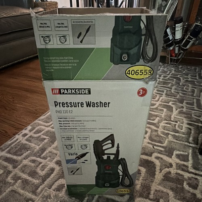 #ad Parkside PHD 110 E2 Cold Water Pressure Washer 110 bar 1300W Gun Hose Lance $129.99