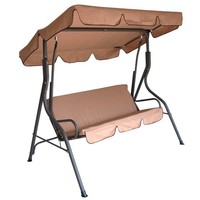 Hollywoodschaukel 3 Sitzer Mit Dach Schaukelliege Gartenschaukel Schaukelbank