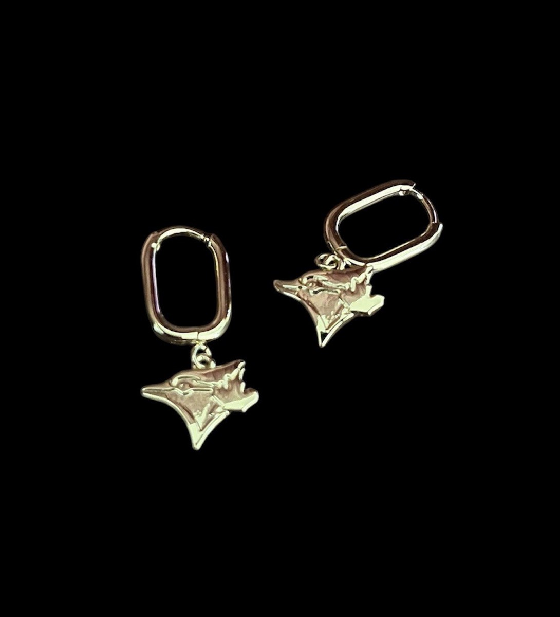 Toronto Blue Jays Gold Plated Logo Earrings Bijoux Sport by Luv Aj